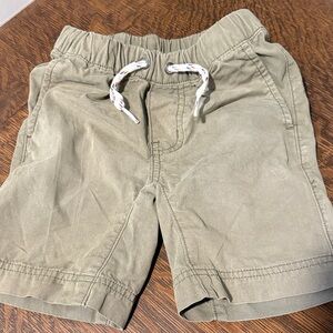 Hanna Andersson Olive Drawstring Kids Shorts